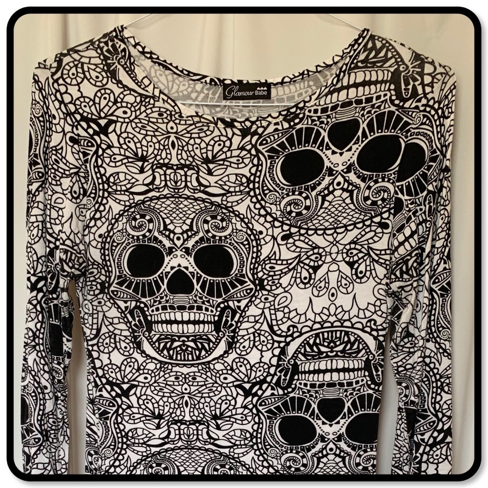 Sugar skull stretchy bodycon dress - Halloween!